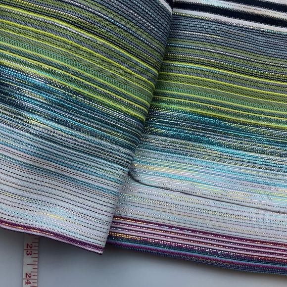 Escada Banora Metallic Stripe Jacket In Blue N170-14 - Picture 9 of 9